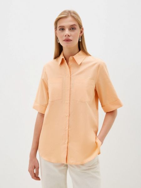 Рубашка маковцвет оранжевая