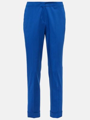 Pantalones slim fit de algodón Etro azul