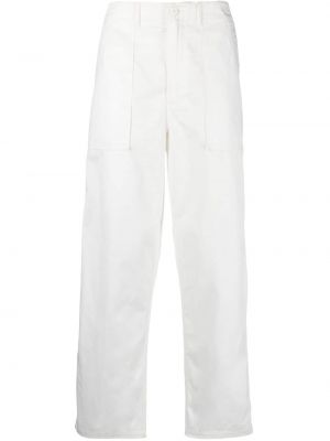 Rovné kalhoty Universal Works bílé