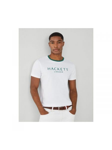 Koszulka z krótkim rękawem Hackett biała