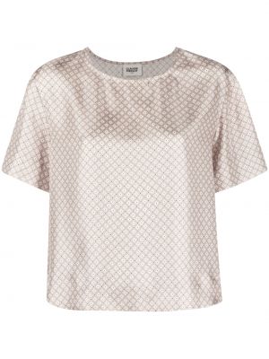 Копринена блуза с принт Claudie Pierlot розово