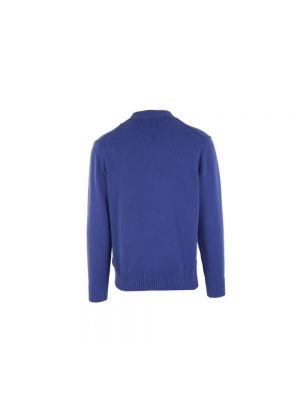 Jersey de algodón de tela jersey Ballantyne azul