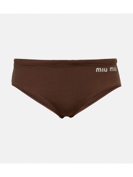 Bikini Miu Miu marrón