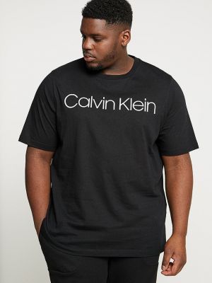 Футболка с принтом Calvin Klein черная