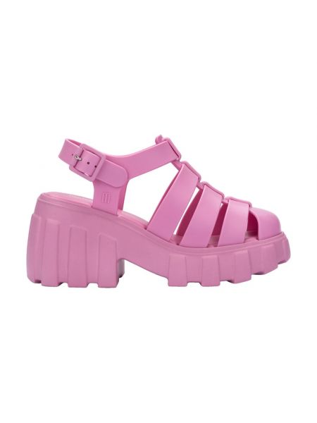 Plateau sandale mit absatz mit hohem absatz Melissa pink