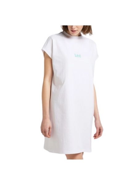 Sukienka mini bawełniana Lee biała