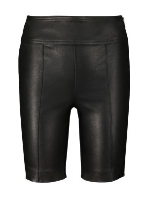 Pantalones cortos de cuero Helmut Lang negro