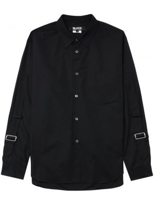 Medvilninė marškiniai Black Comme Des Garçons juoda