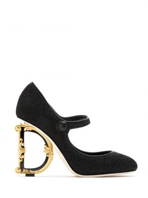 Лодочки на каблуке Dolce & Gabbana, черный