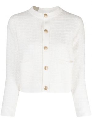 Tweed strickjacke mit rundem ausschnitt Izzue weiß
