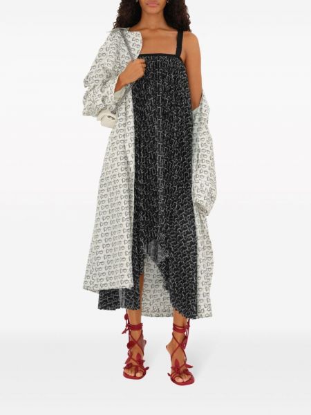 Kleid mit print mit plisseefalten Burberry
