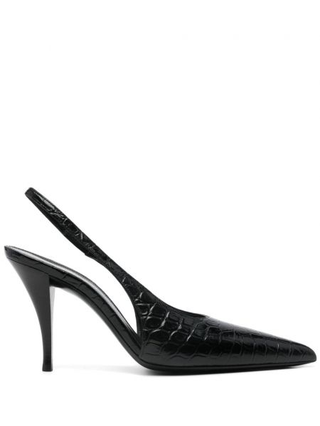 Slingback pumper med stropper Saint Laurent sort