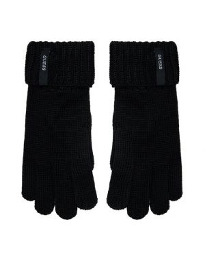 Czarne rękawiczki Guess