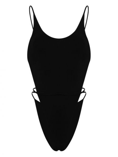 Costum de baie cu decupaj la spate Saint Laurent negru