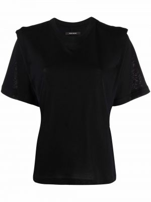 Camiseta con hombreras Isabel Marant negro