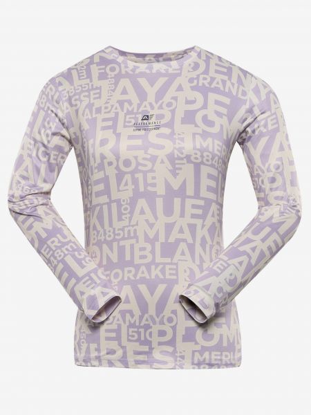 Tričko s dlhými rukávmi Alpine Pro fialová
