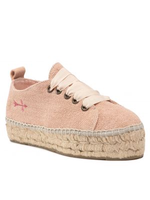 Espadryle zamszowe Manebi - różowy