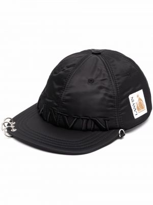 Brodert cap Lanvin svart