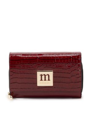 Lakierowany portfel Monnari czerwony