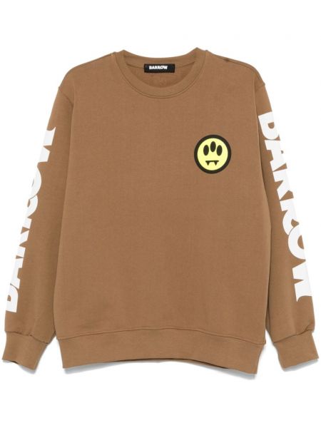 Baskılı sweatshirt Barrow kahverengi