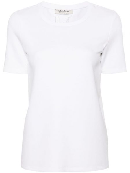 Тениска бродирана от джърси 's Max Mara бяло