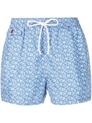 Trykt shorts Kiton blå