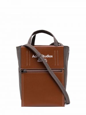 Kožená nákupná taška Acne Studios
