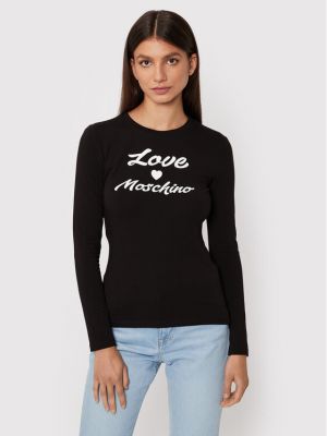 Блуза slim Love Moschino черно