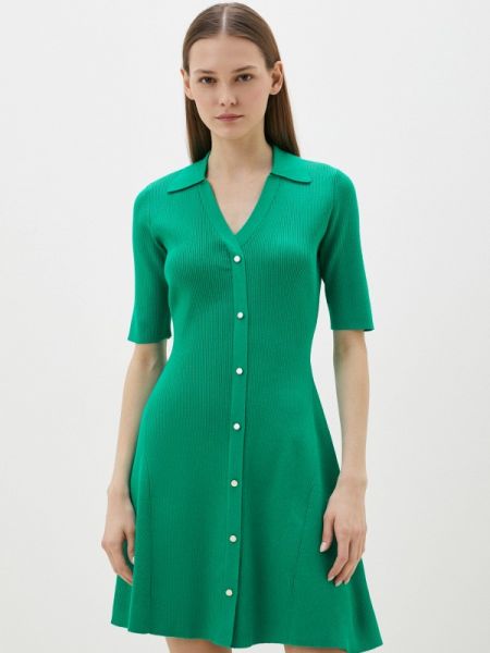 Платье-рубашка Ostin зеленое