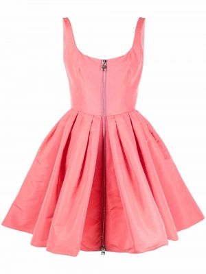 Μini φόρεμα με φερμουάρ Alexander Mcqueen ροζ