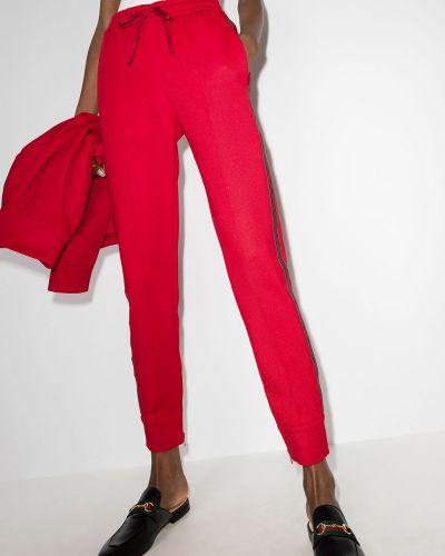 Pantalones de chándal Gucci rojo