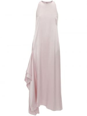 Dolga obleka brez rokavov z draperijo Jw Anderson roza