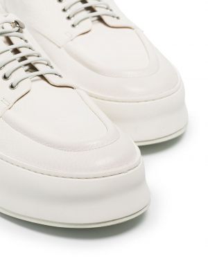Iš natūralios odos oksfordo batai Marsell balta