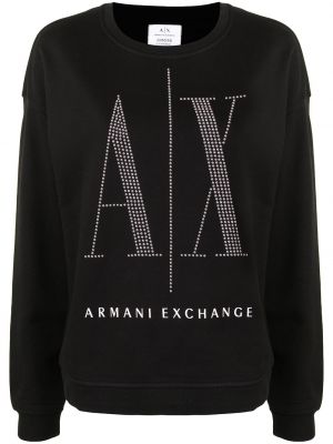 Sweat clouté Armani Exchange noir