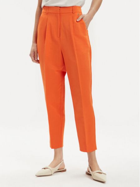 Pantaloni chino slim fit Tamaris Apparel portocaliu