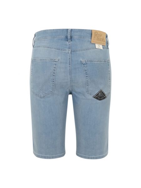 Szorty jeansowe slim fit Roy Rogers niebieskie
