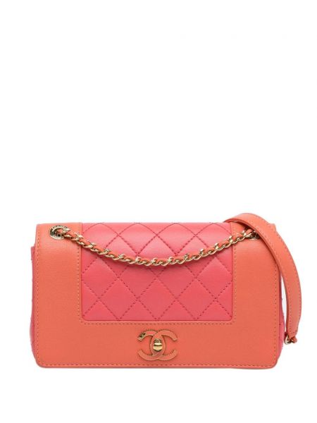 Retro taška přes rameno Chanel Pre-owned oranžová