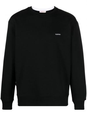 Sweatshirt aus baumwoll mit print Valentino Garavani schwarz