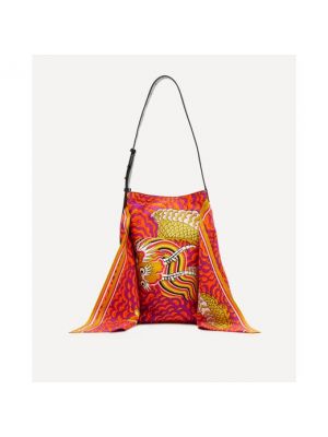 Bolsa de hombro de seda con estampado Inoui Editions