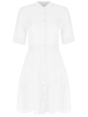 Льняное платье 120% Lino, белое
