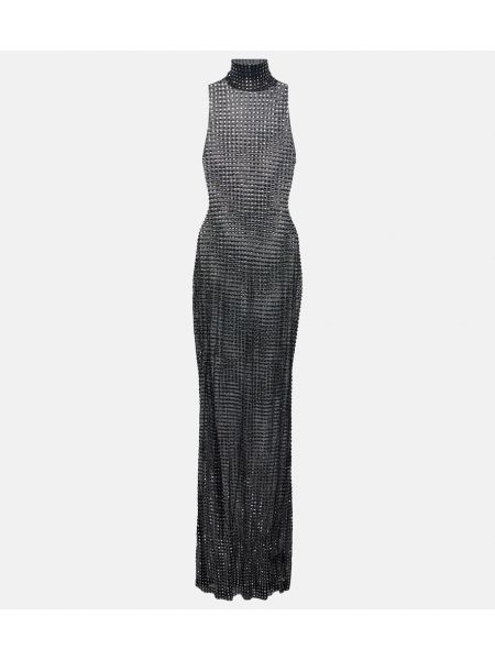 Átlátszó hosszú ruha Christopher Esber fekete