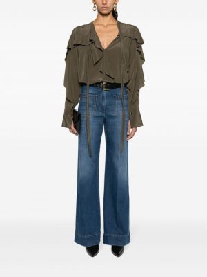 High waist jeans ausgestellt Victoria Beckham blau