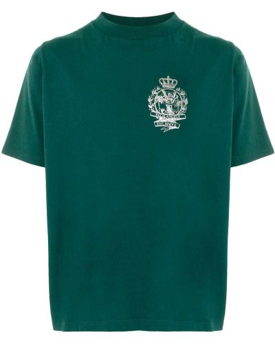 Camiseta con estampado Palm Angels verde