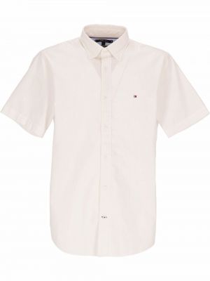 Camisa de algodón Tommy Hilfiger blanco