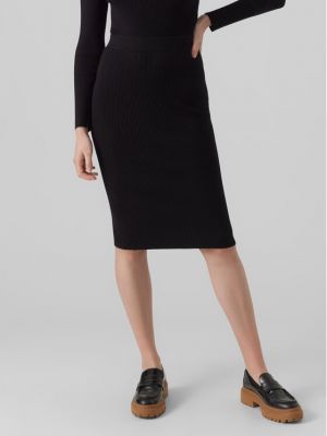 Slim fit priliehavá puzdrová sukňa Vero Moda čierna