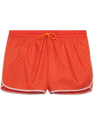 Jacquard shorts Gucci orange