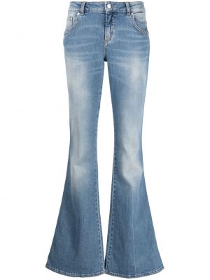Jeans bootcut taille basse large Blumarine bleu