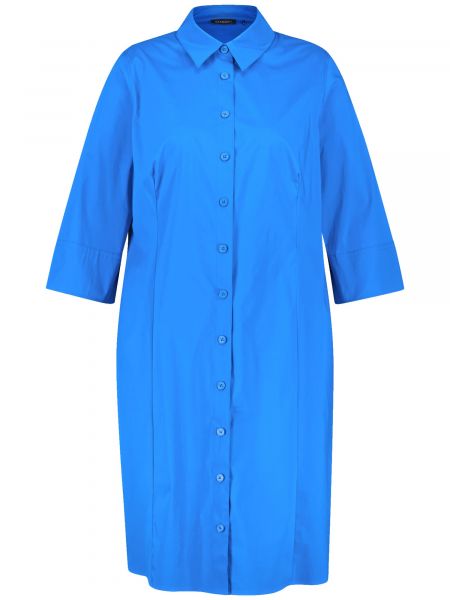 Košeľové šaty Samoon modrá
