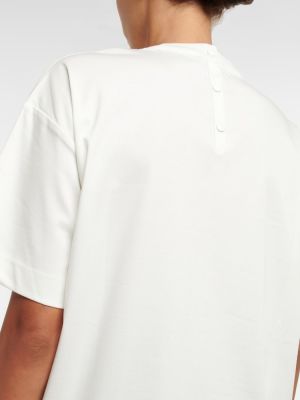 Bavlnené tričko Max Mara biela