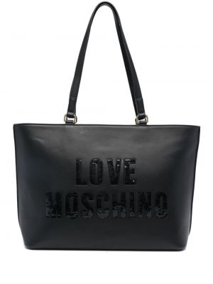 Shopper torbica sa šljokicama Love Moschino